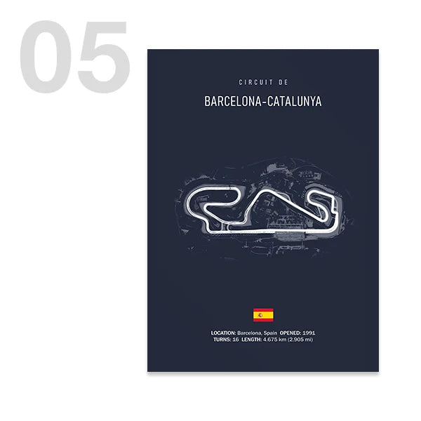 Legendary F1 Circuits Wall Art