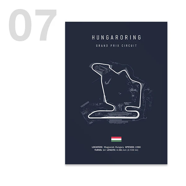 Legendary F1 Circuits Wall Art