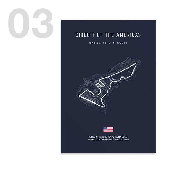 Legendary F1 Circuits Wall Art