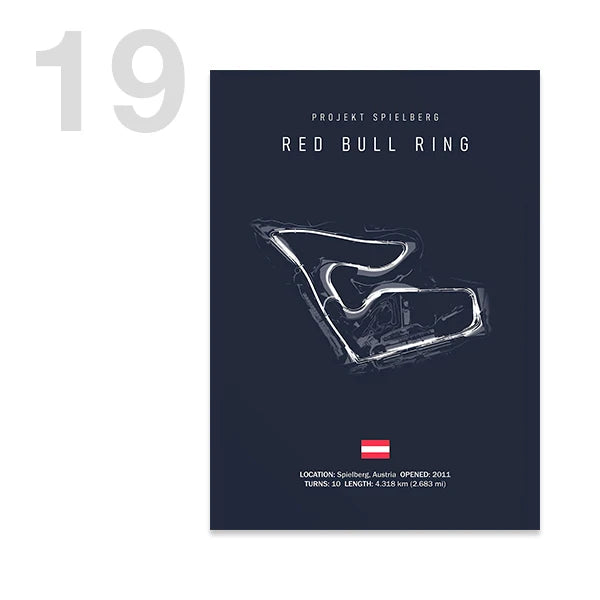 Legendary F1 Circuits Wall Art