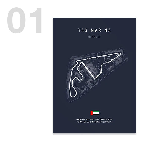 Legendary F1 Circuits Wall Art