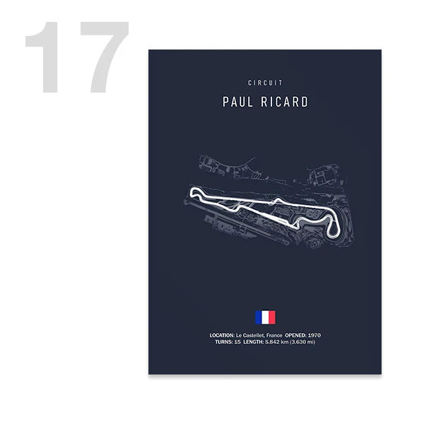 Legendary F1 Circuits Wall Art