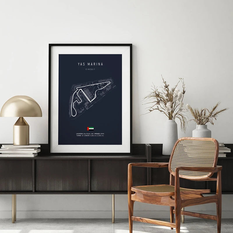 Legendary F1 Circuits Wall Art