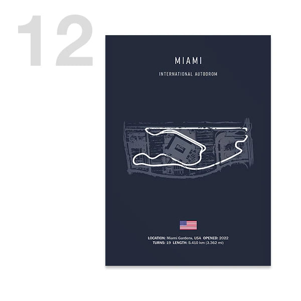 Legendary F1 Circuits Wall Art
