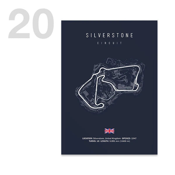 Legendary F1 Circuits Wall Art