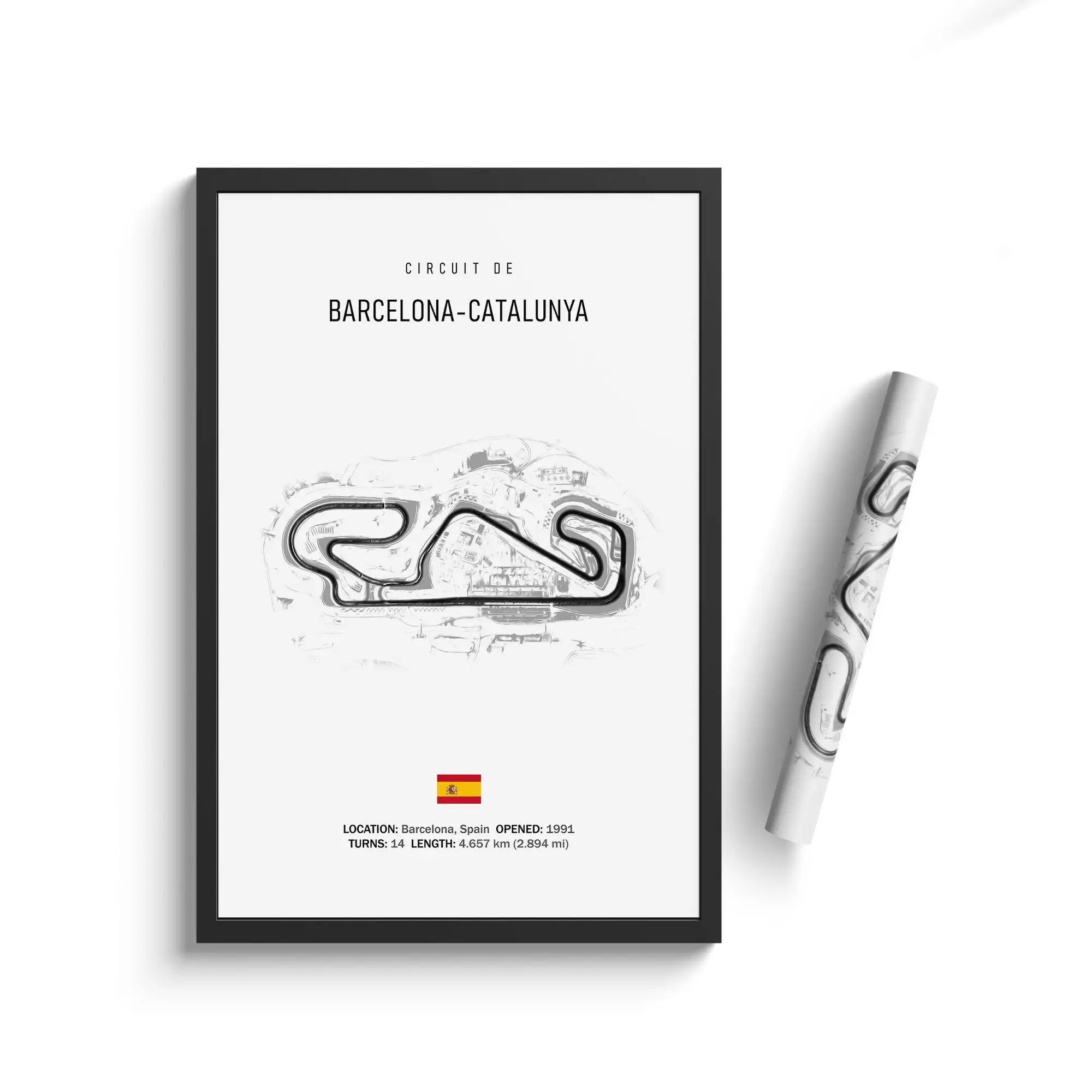 Classic Black And White Vintage Wall Art Formula 1 Imola Monaco Monza Circuit HD Oil On Canvas Posters And Home Decor Gifts